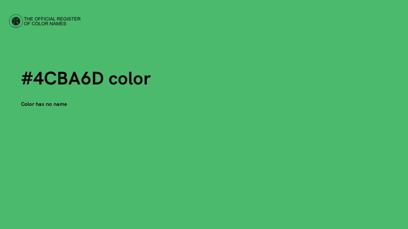 #4CBA6D color image