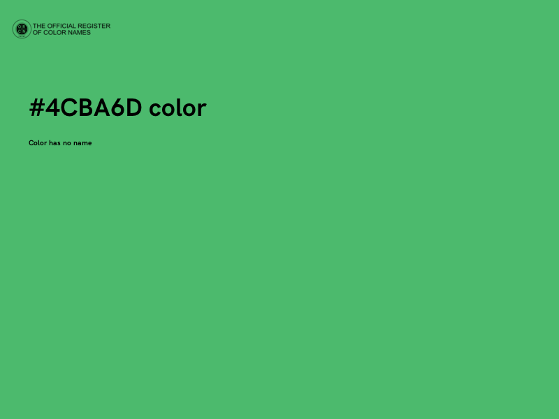 #4CBA6D color image