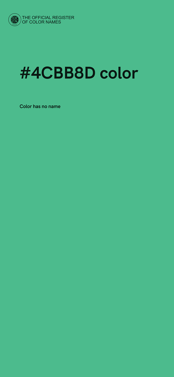 #4CBB8D color image