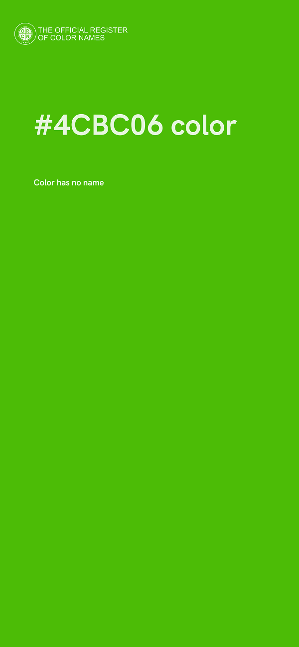 #4CBC06 color image