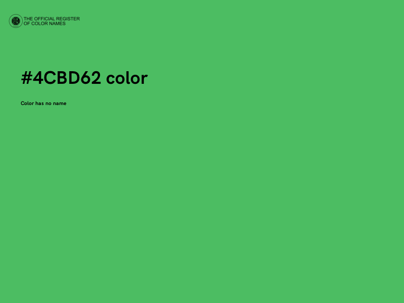 #4CBD62 color image