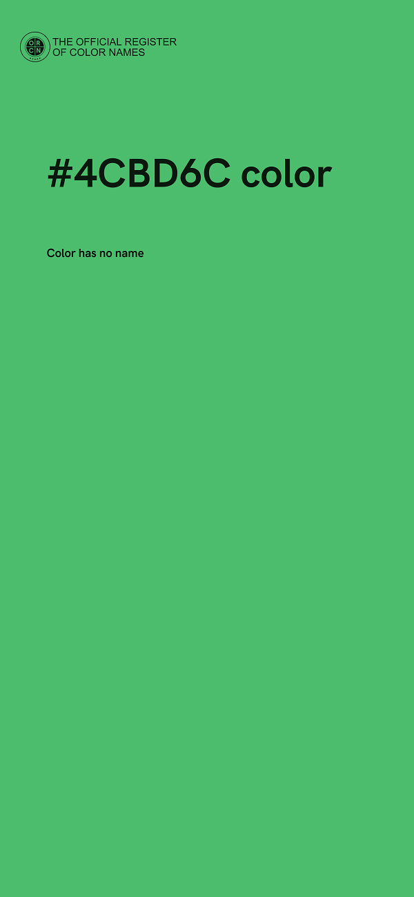 #4CBD6C color image