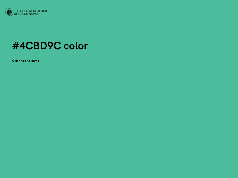 #4CBD9C color image