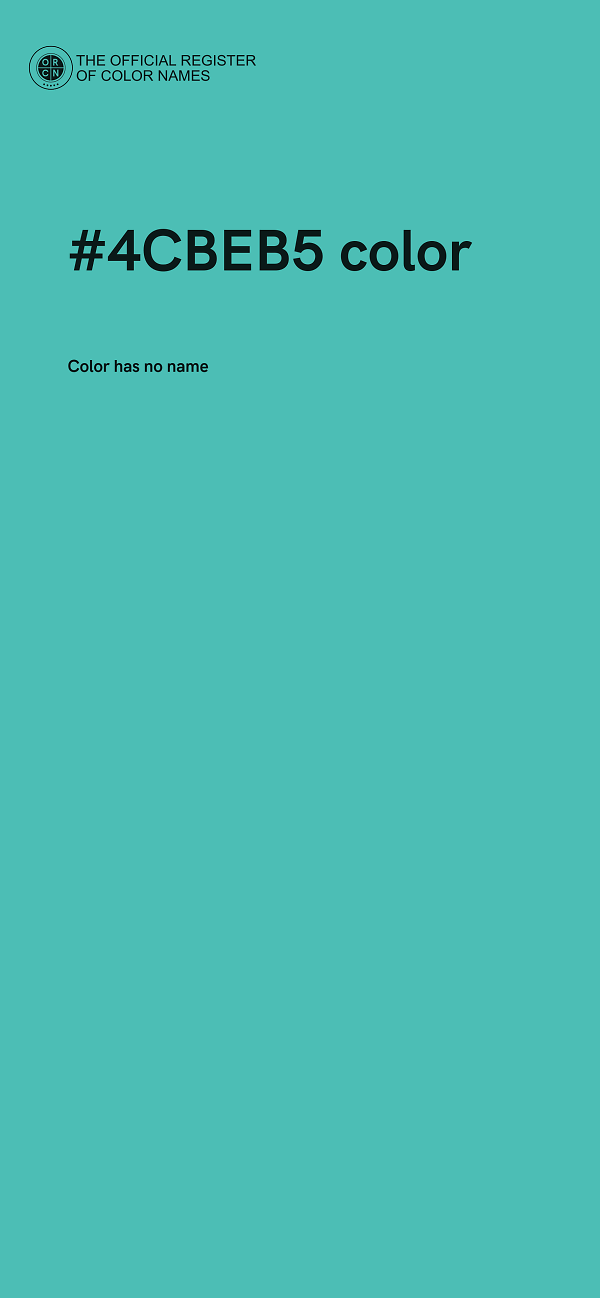 #4CBEB5 color image