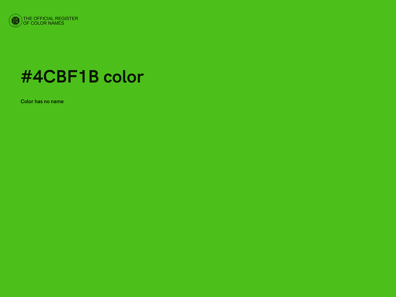 #4CBF1B color image