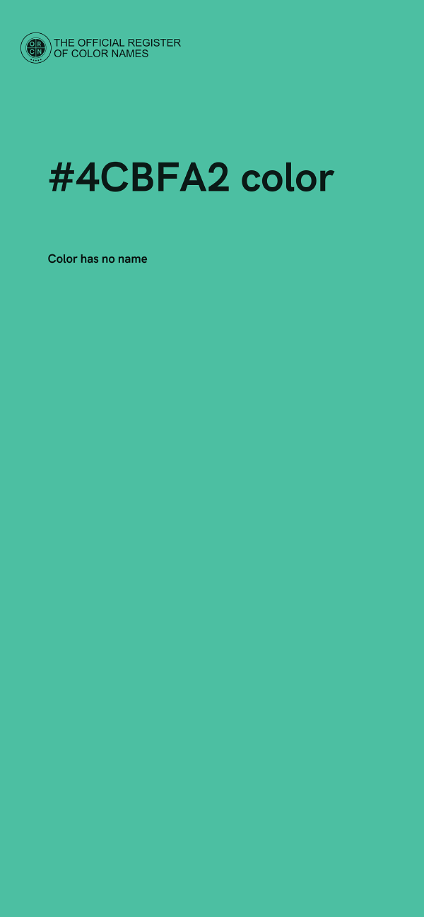 #4CBFA2 color image