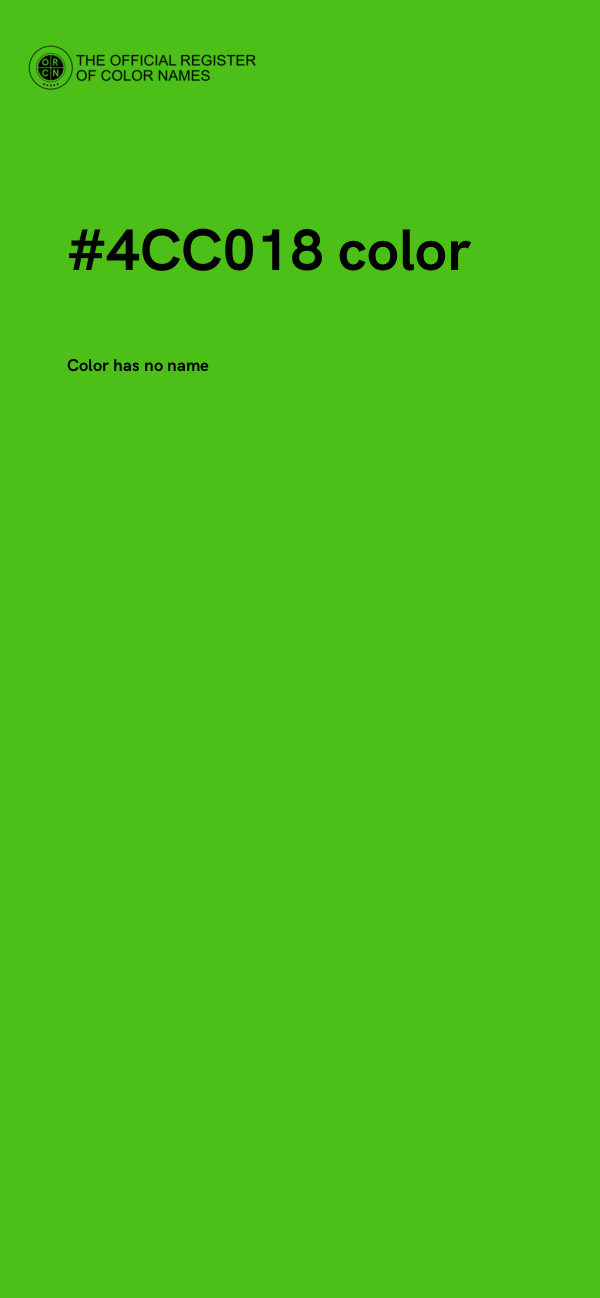 #4CC018 color image