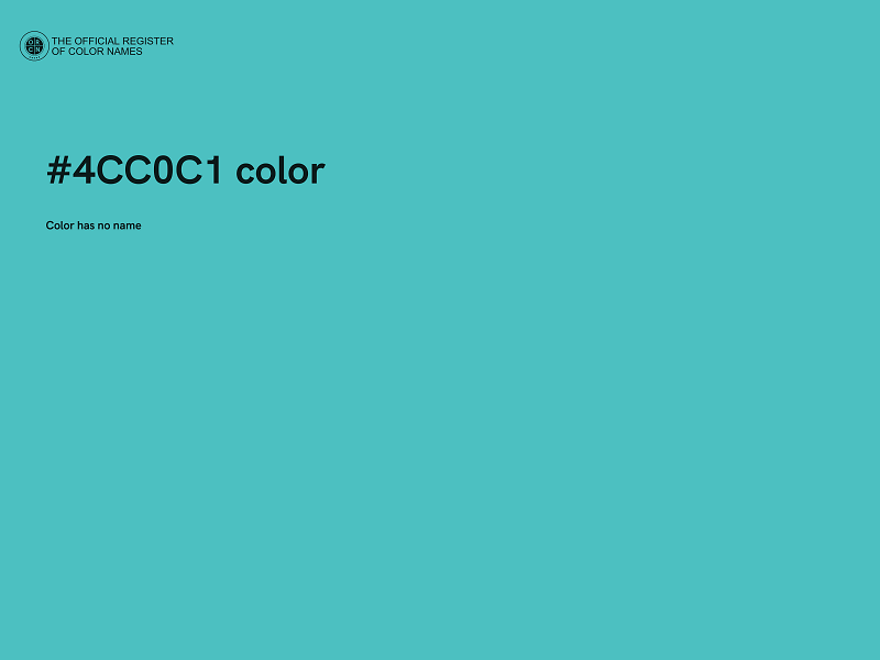 #4CC0C1 color image