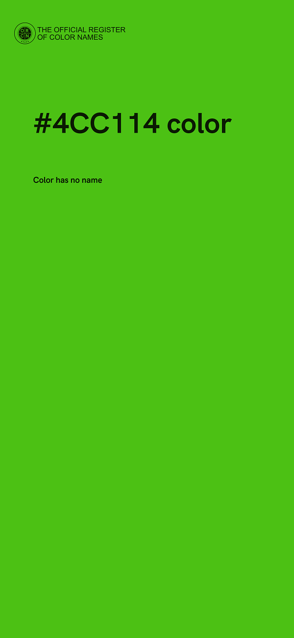 #4CC114 color image