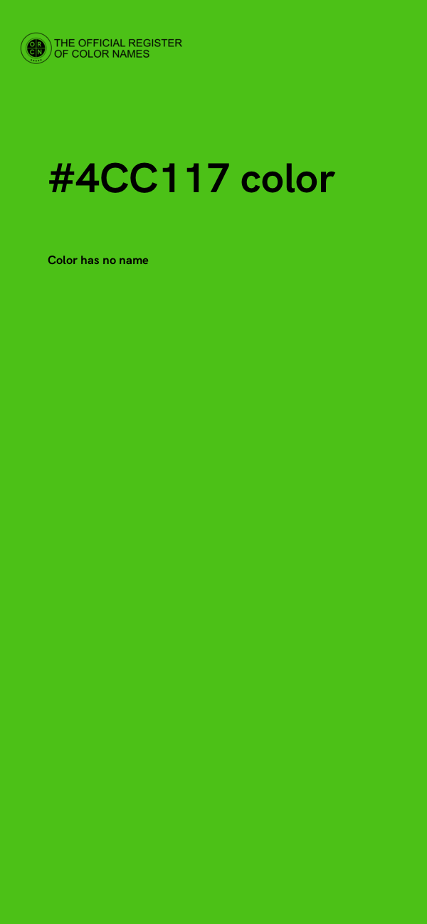 #4CC117 color image