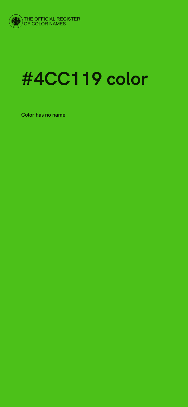 #4CC119 color image