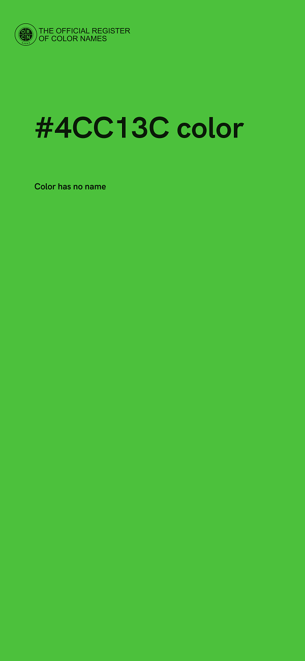 #4CC13C color image