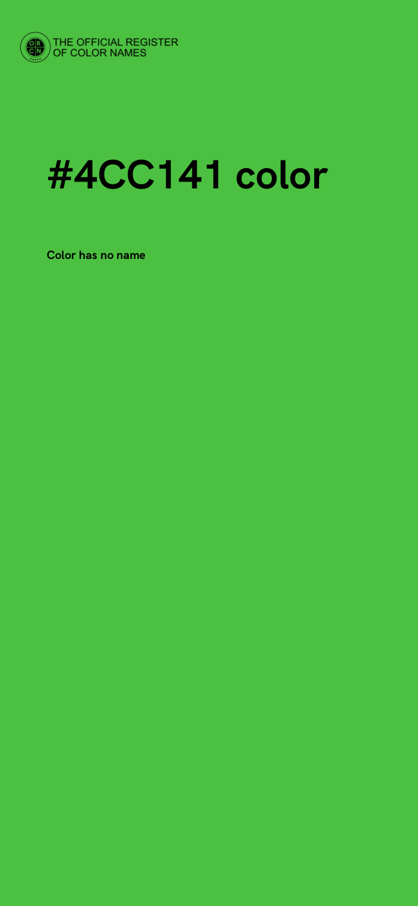 #4CC141 color image