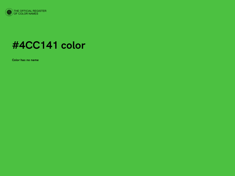 #4CC141 color image