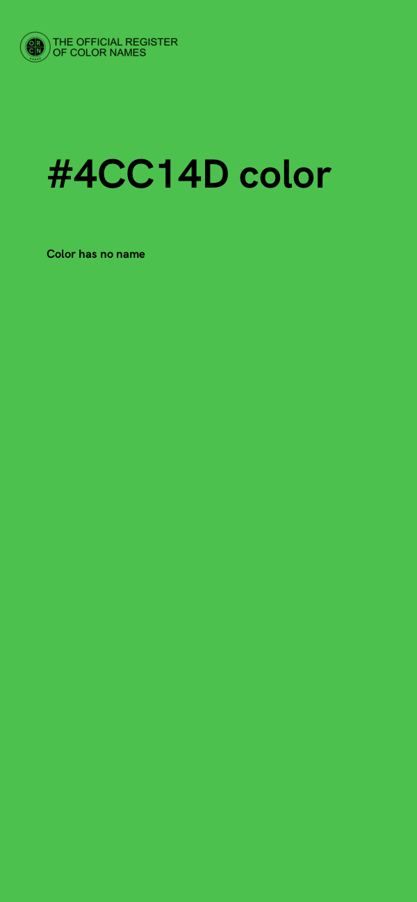 #4CC14D color image