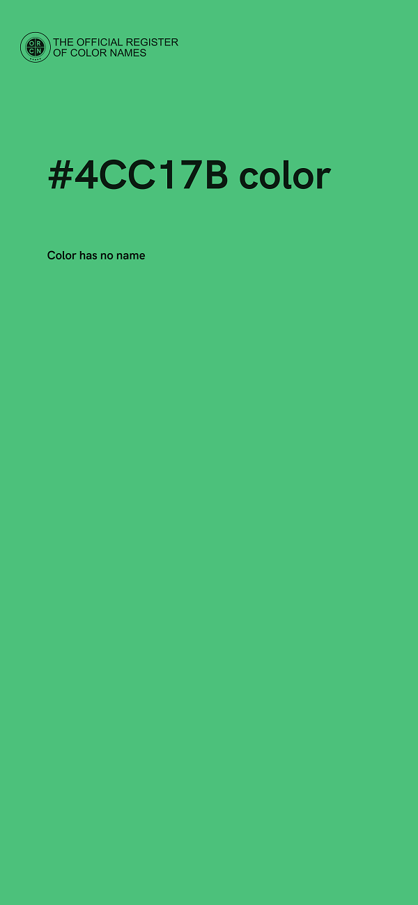 #4CC17B color image