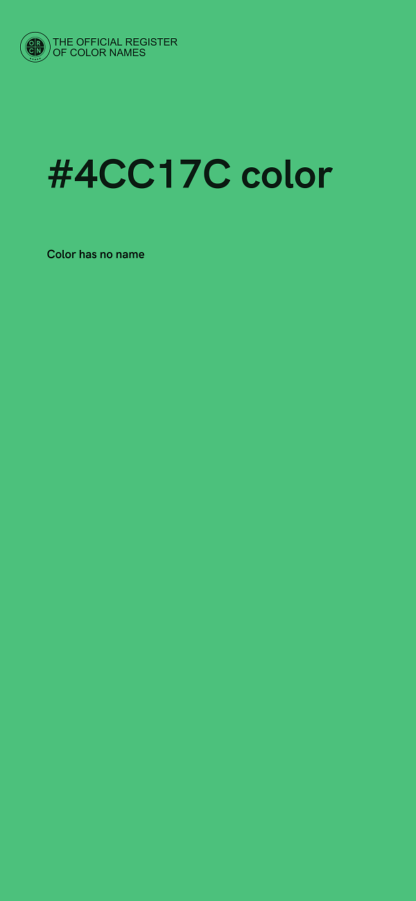 #4CC17C color image