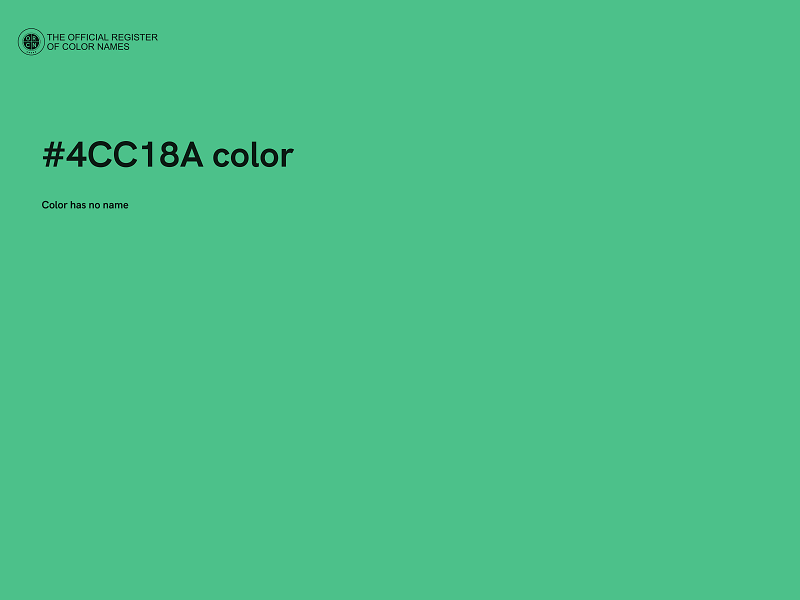 #4CC18A color image