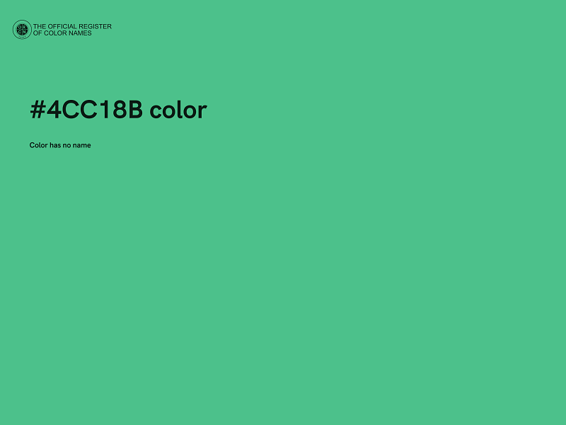 #4CC18B color image