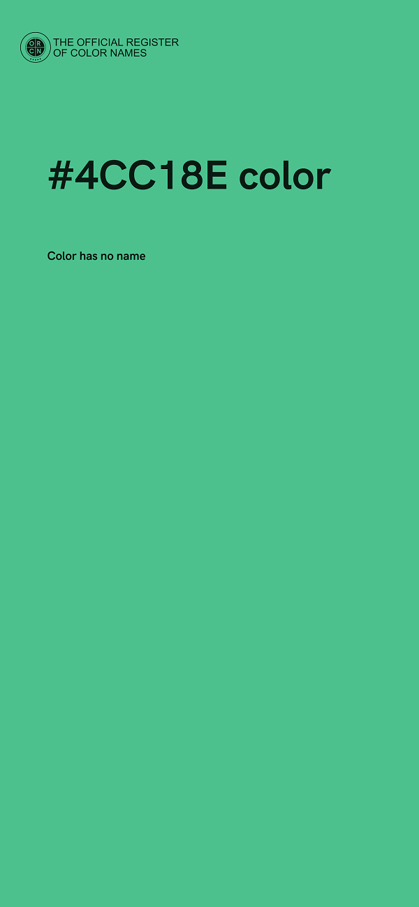 #4CC18E color image