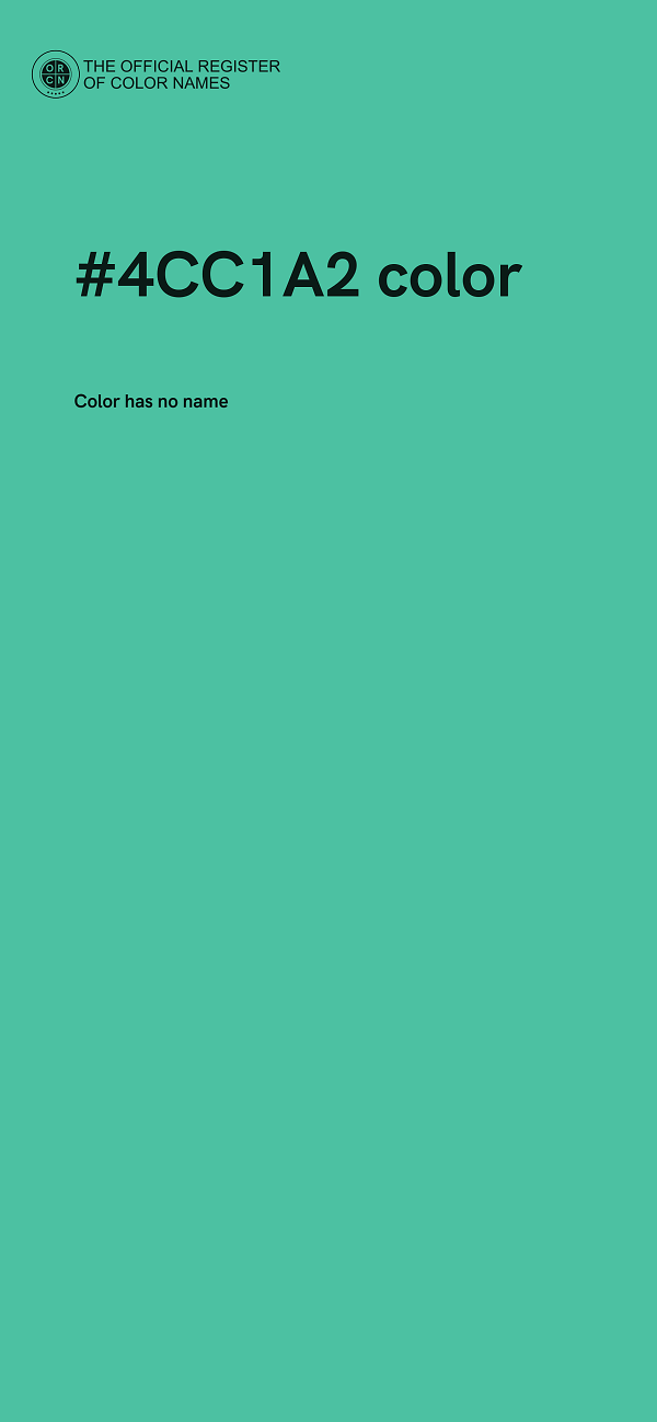 #4CC1A2 color image