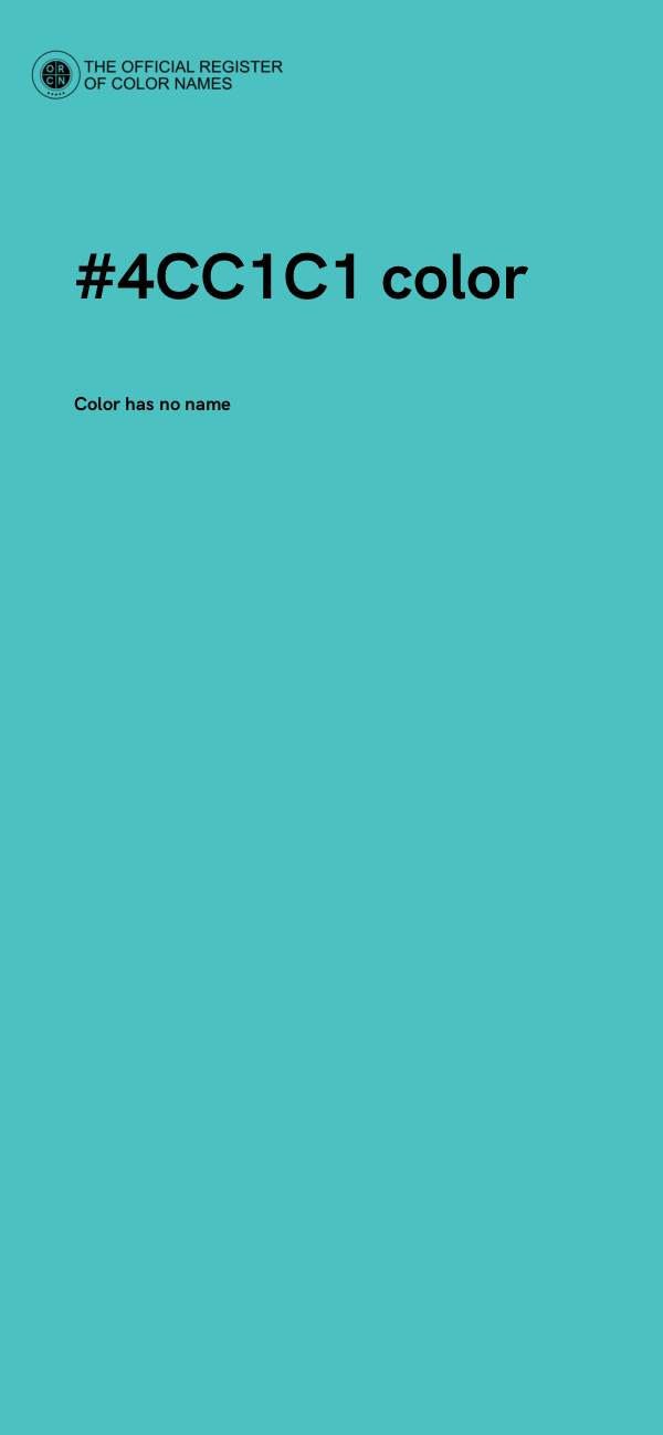 #4CC1C1 color image