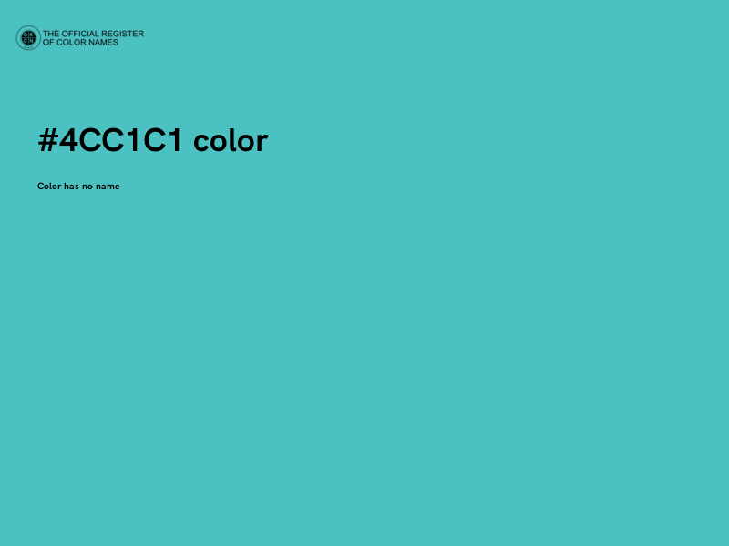 #4CC1C1 color image