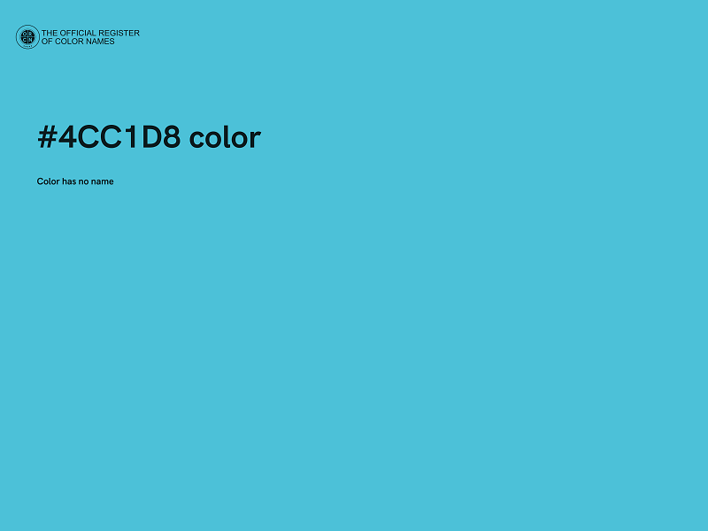 #4CC1D8 color image