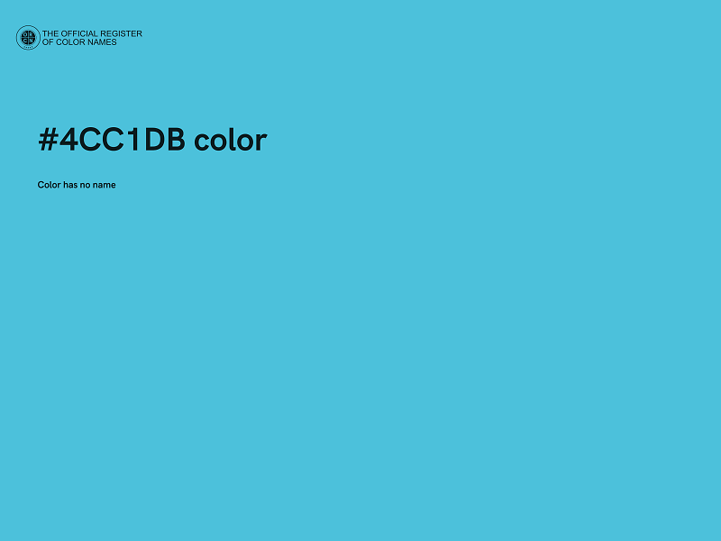 #4CC1DB color image