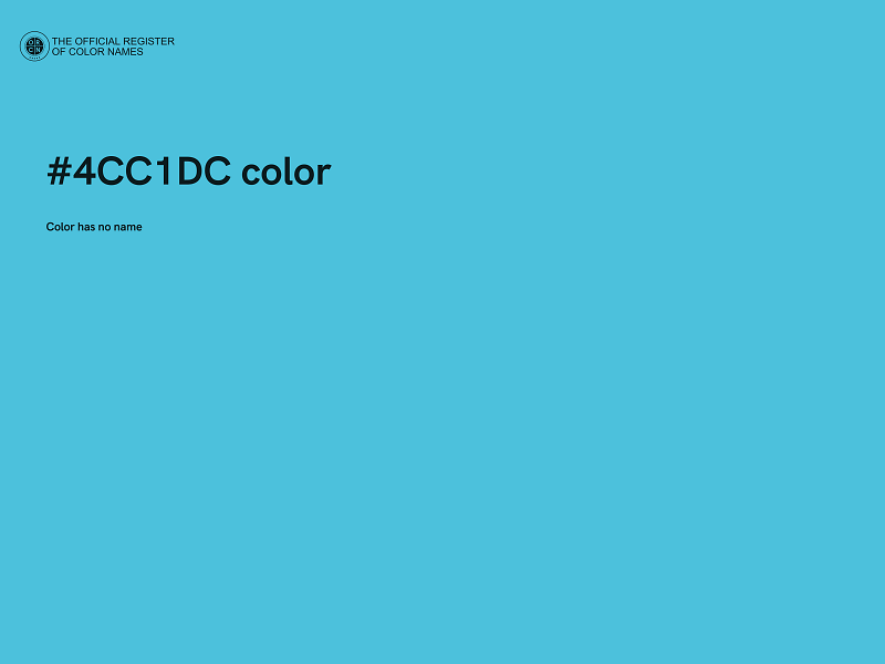 #4CC1DC color image