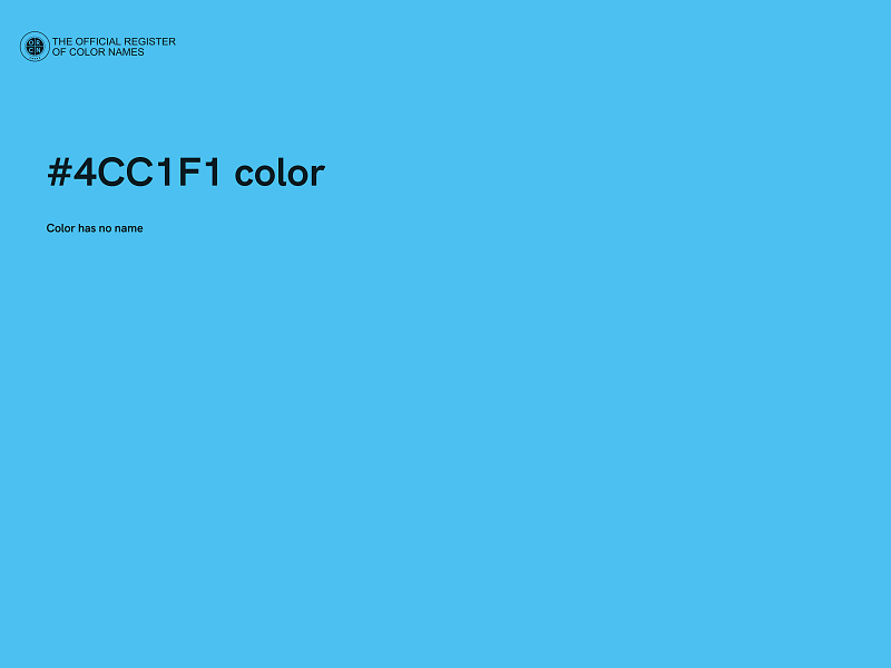 #4CC1F1 color image