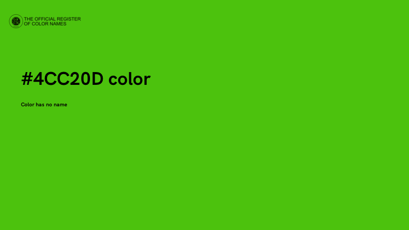 #4CC20D color image