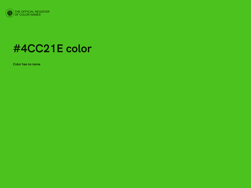 #4CC21E color image