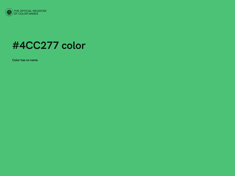 #4CC277 color image