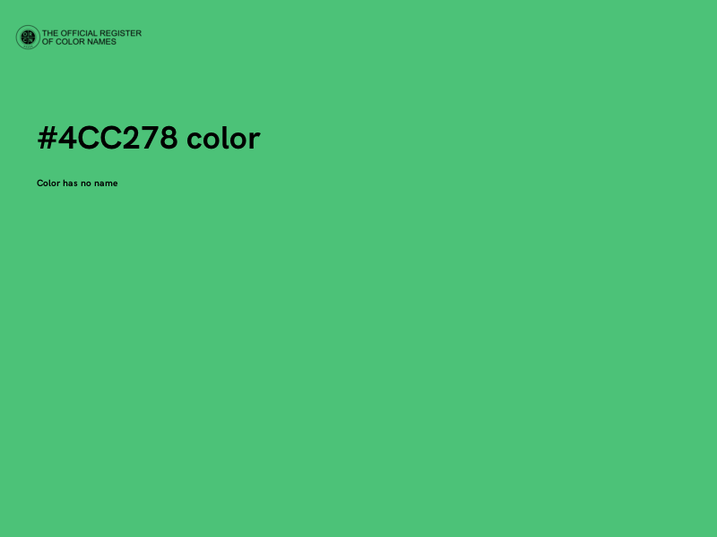 #4CC278 color image