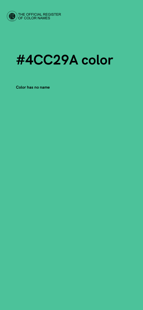 #4CC29A color image