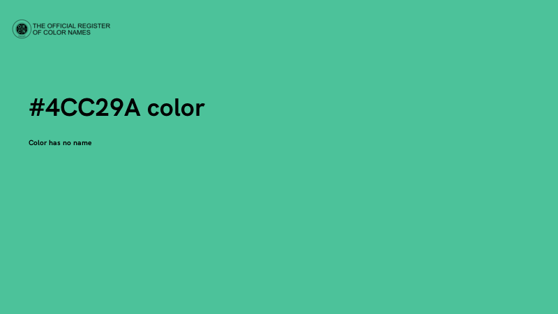 #4CC29A color image