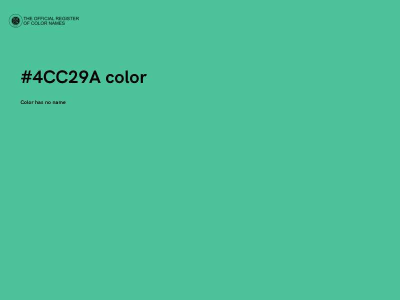 #4CC29A color image