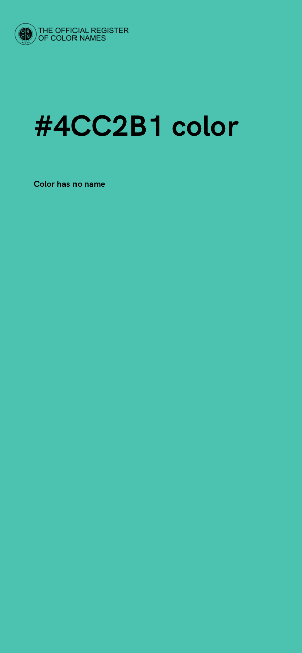 #4CC2B1 color image