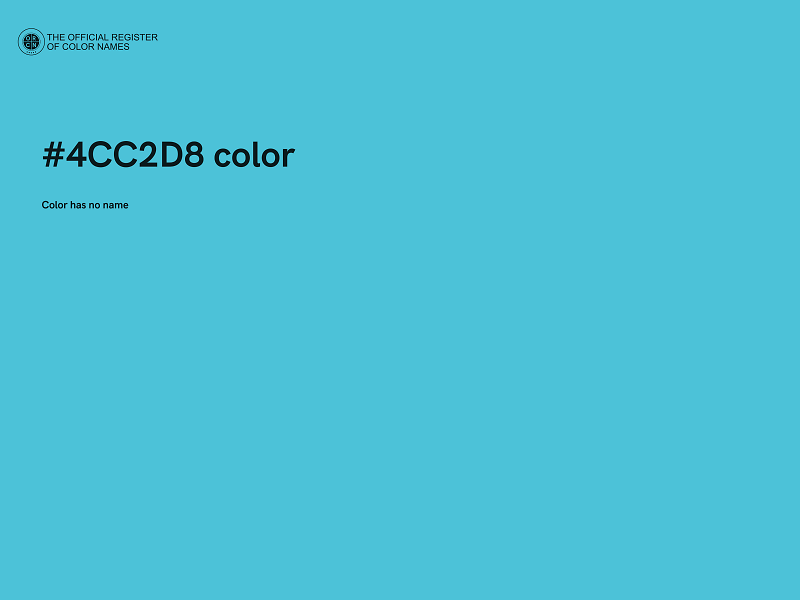 #4CC2D8 color image