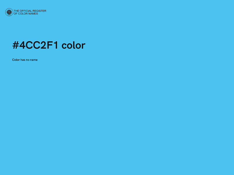 #4CC2F1 color image