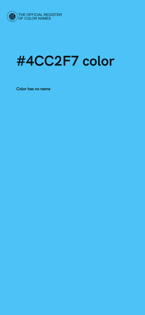 #4CC2F7 color image