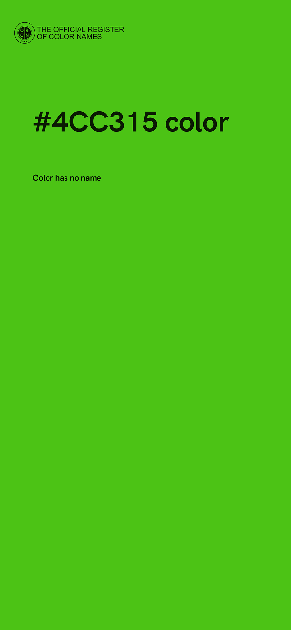#4CC315 color image