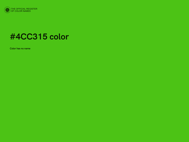 #4CC315 color image