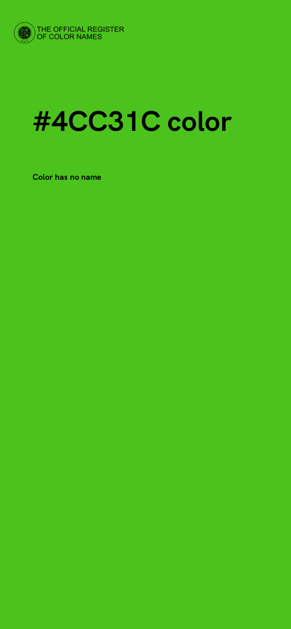 #4CC31C color image