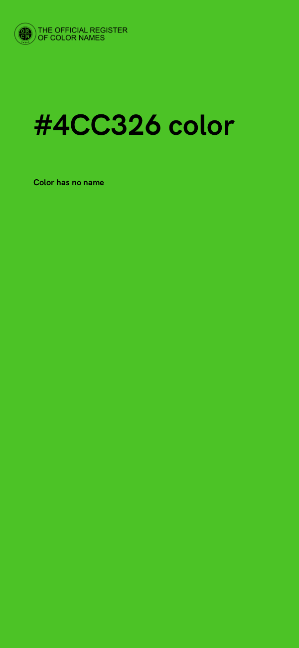 #4CC326 color image