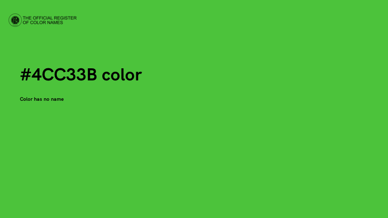 #4CC33B color image