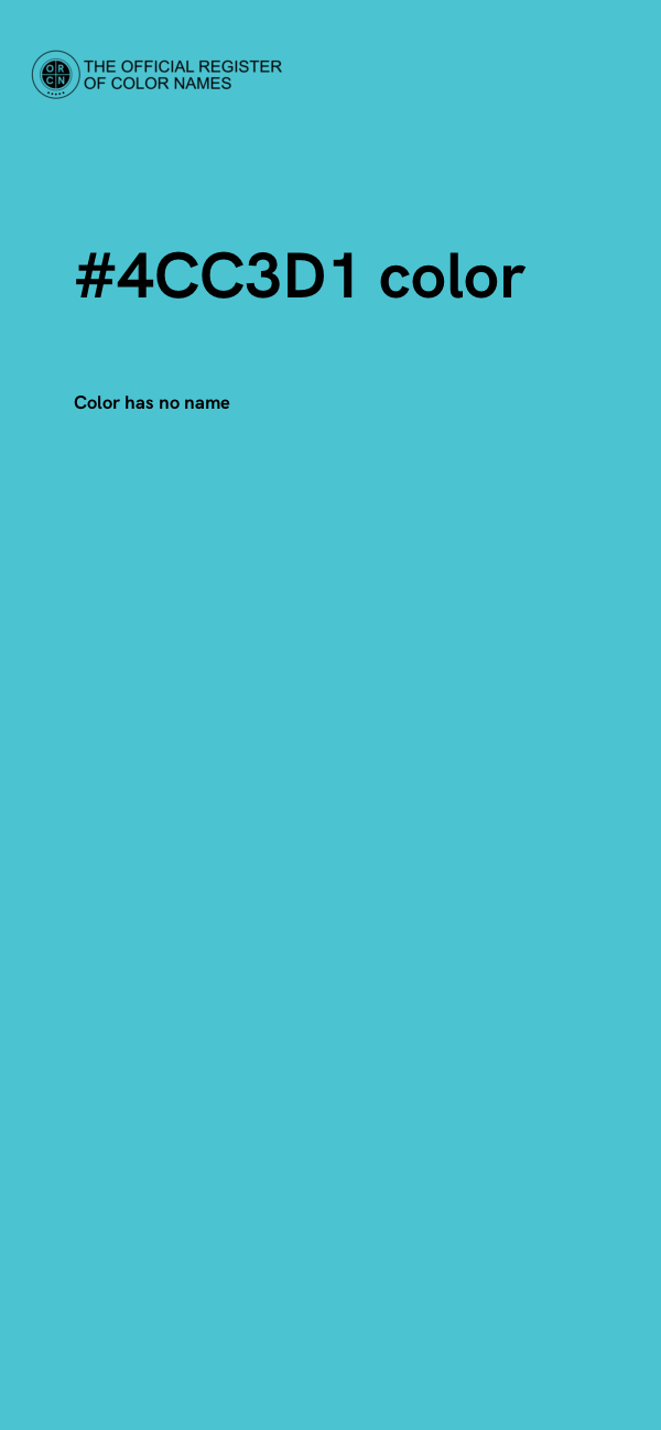 #4CC3D1 color image