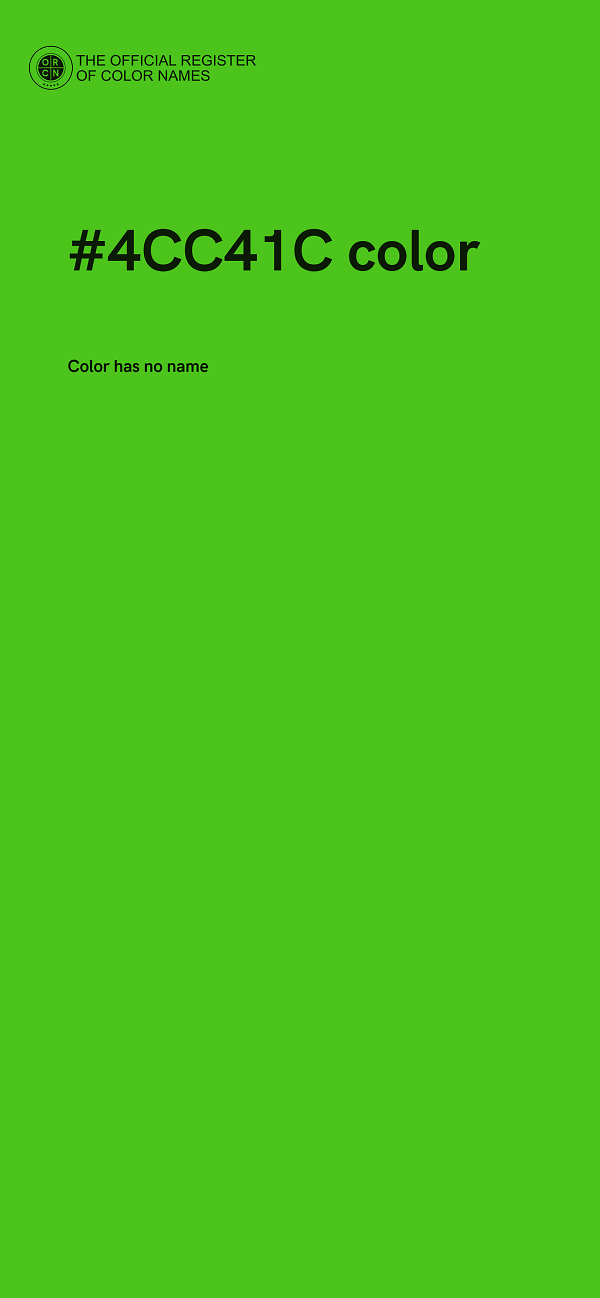 #4CC41C color image