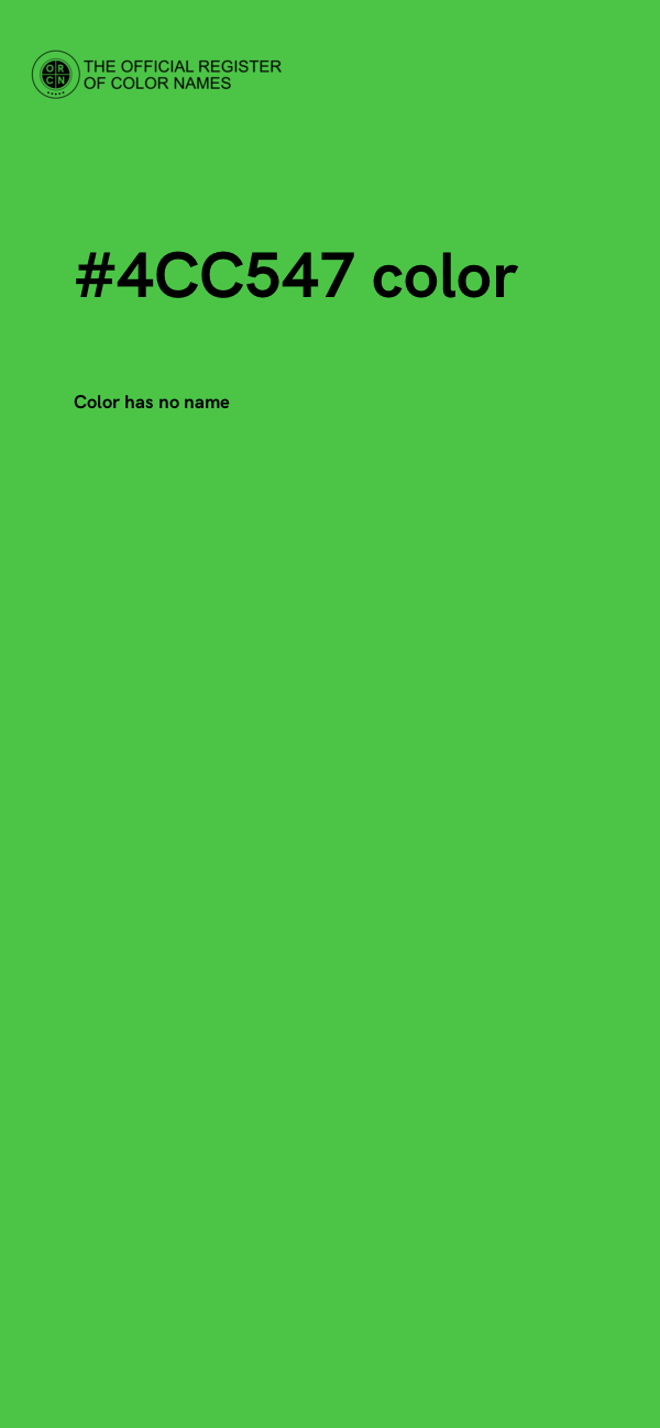 #4CC547 color image